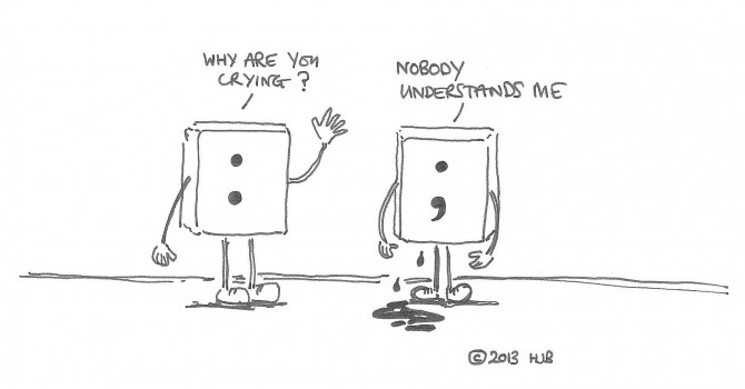 670x350 Sidestepping The Semicolon Lingua Franca - Semicolon Drawing