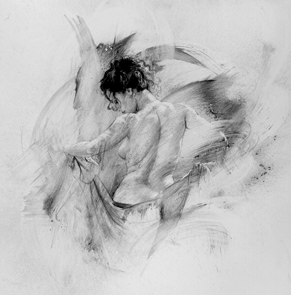 593x600 heavenly drawing charcoal for free download - Sensual Drawings