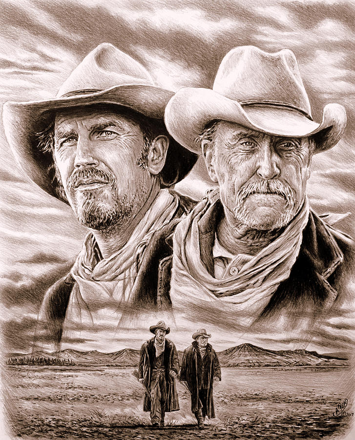 727x900 the open range sepia drawing - Sepia Drawing