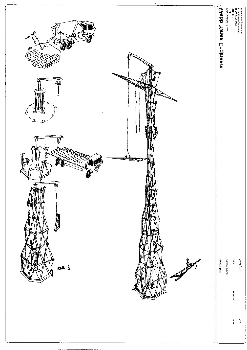 1000x1415 construction sequence of a monumental structure - Sequence Drawing