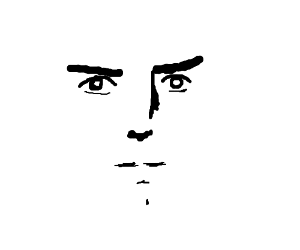 300x250 serious face drawing - Serious Drawing