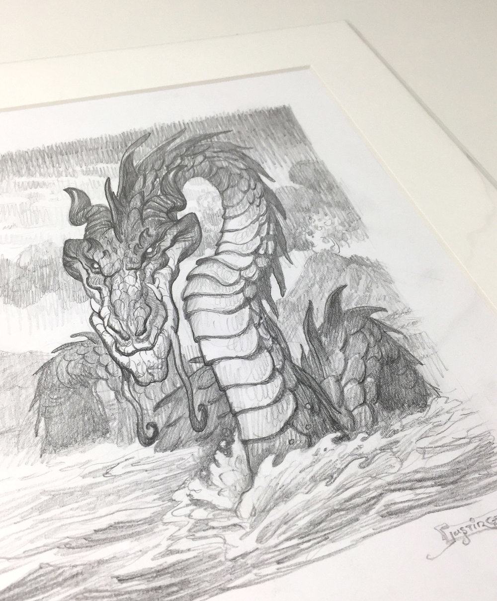 1000x1209 original sea serpent drawing gallery gerard - Serpent Drawing