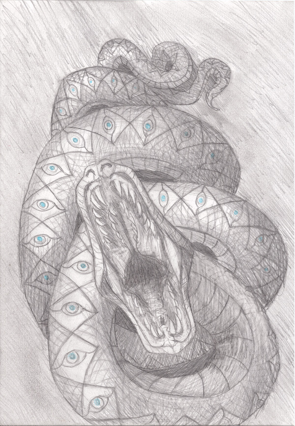 600x866 vision serpent drawing divine mania - Serpent Drawing