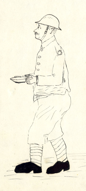 363x800 Drawing Of Sherriffs Servant Morris Shc Ref - Servant Drawing