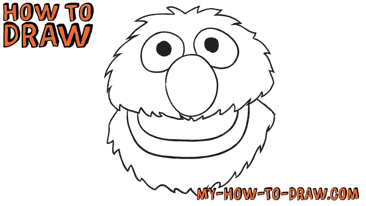 1280x720 how to draw grover from sesame street - Sesame Street Drawing