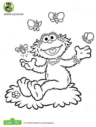 334x442 art sesame street pbskids - Sesame Street Drawing