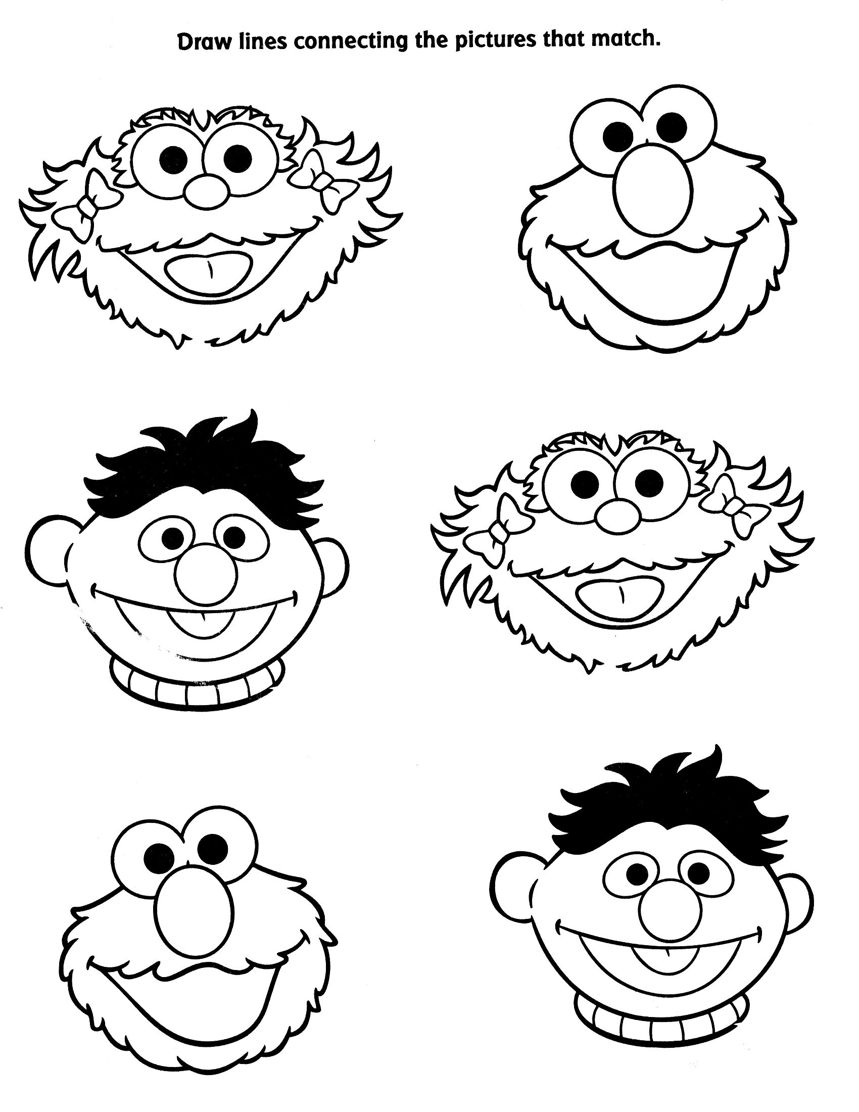 1700x2200 viewing gallery - Sesame Street Drawing