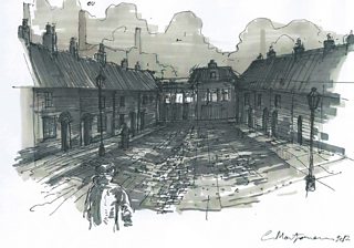 320x224 Theatre Design - Set Design Drawing