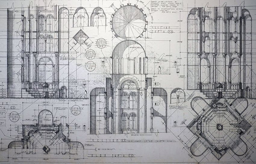 850x544 The Making Of Harry Potter Architectural Drawings The World - Set Of Drawings