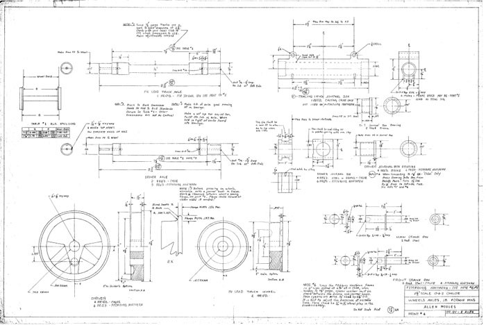 700x468 allen models fn fitchburg northern complete drawing set - Set Of Drawings