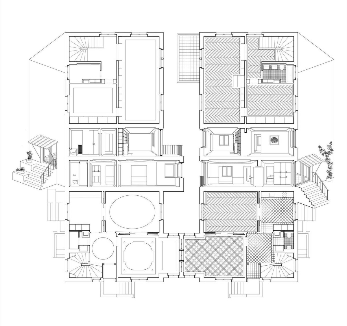 1200x1128 Conen Sigl Architekten Drawings Of The Week Sets Drawing - Set Of Drawings