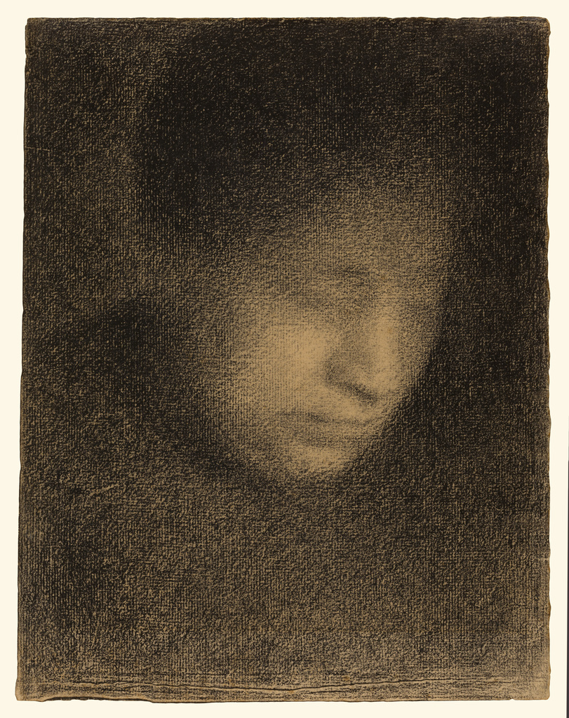 811x1024 Madame Seurat, The Artist's Mother - Seurat Drawings