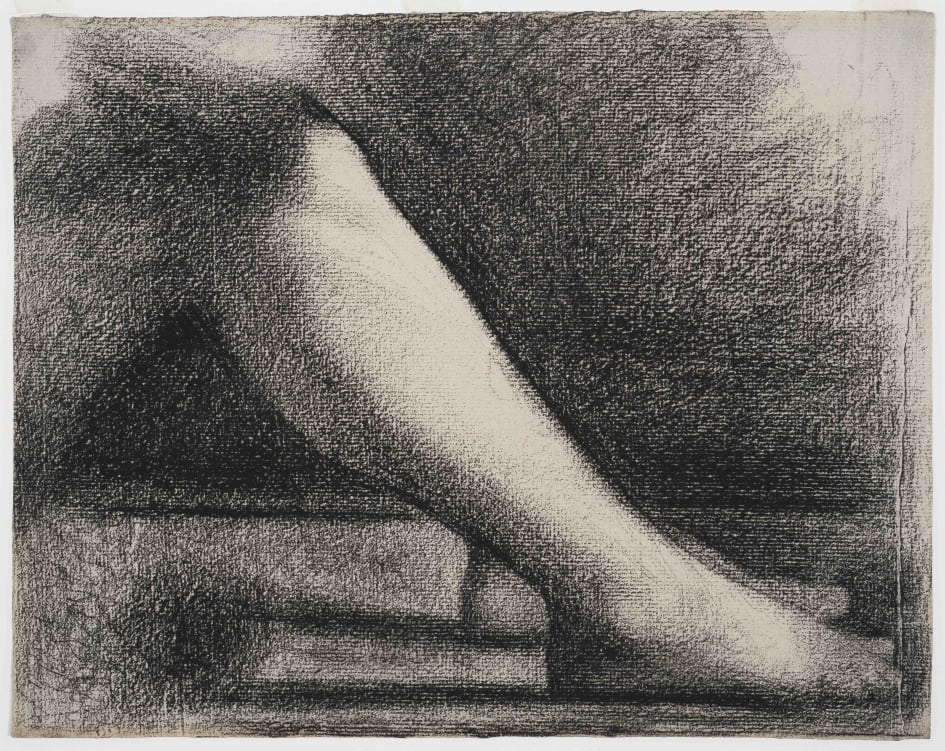 945x751 new acquisition crayon study - Seurat Drawings
