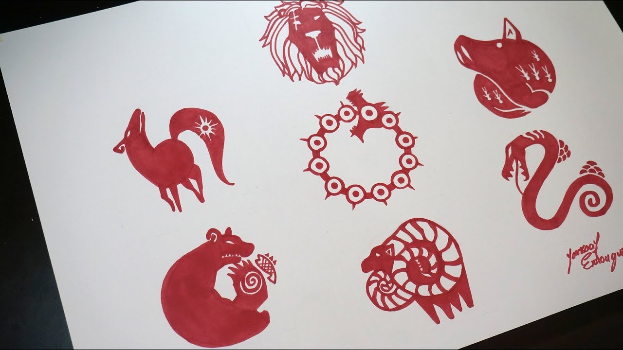 1280x720 How To Draw The Deadly Sins Symbolstattoos - Seven Deadly Sins Drawings