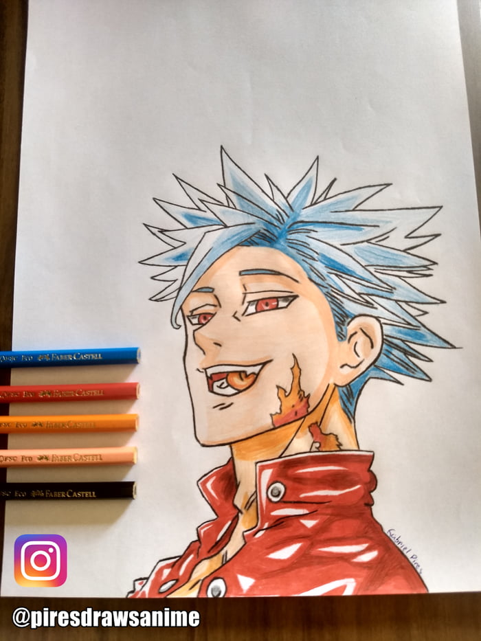 700x933 My Drawing Of Ban From Seven Deadly Sins! - Seven Deadly Sins Drawings