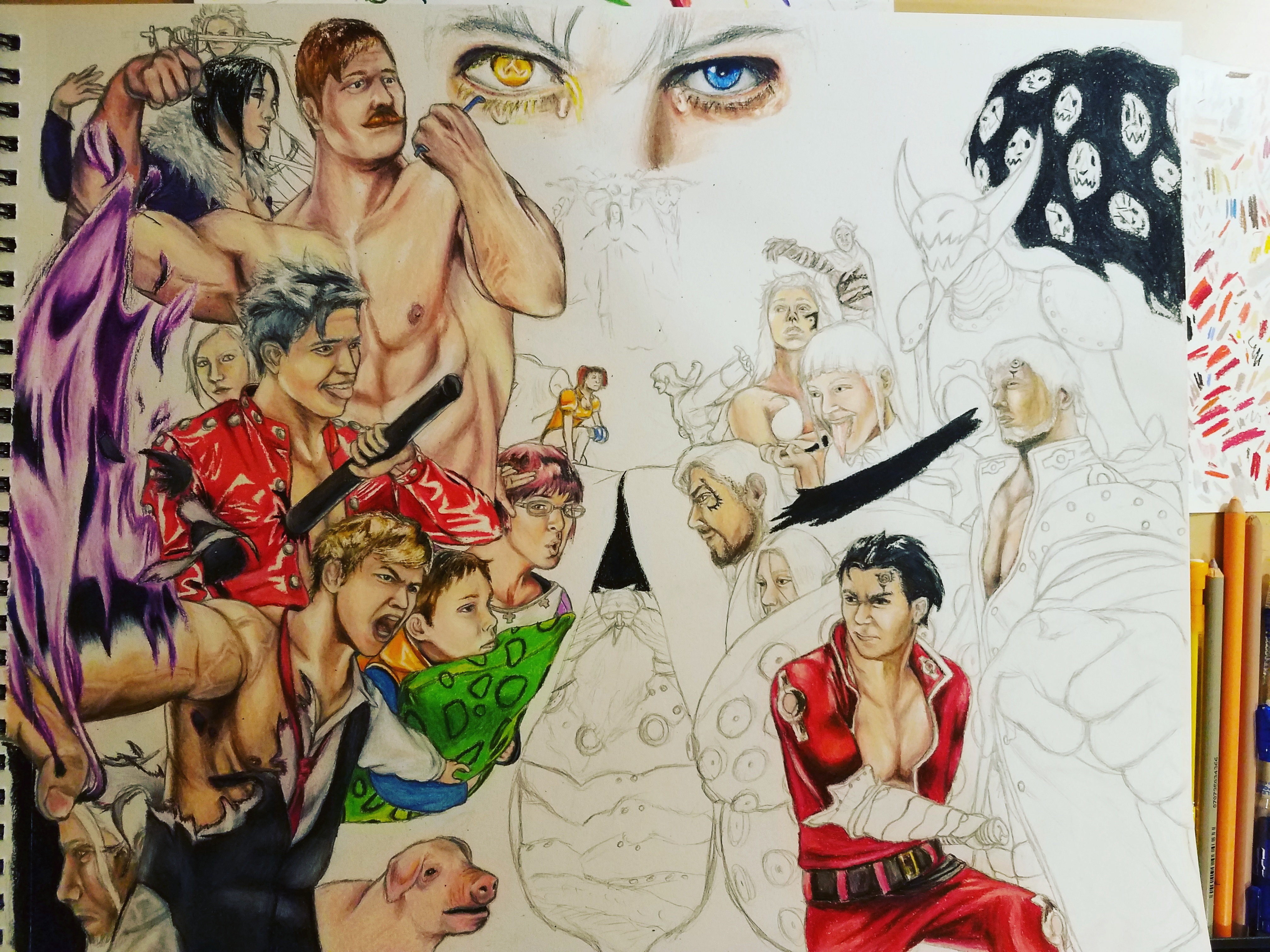 4032x3024 Seven Deadly Sins Drawing - Seven Deadly Sins Drawings