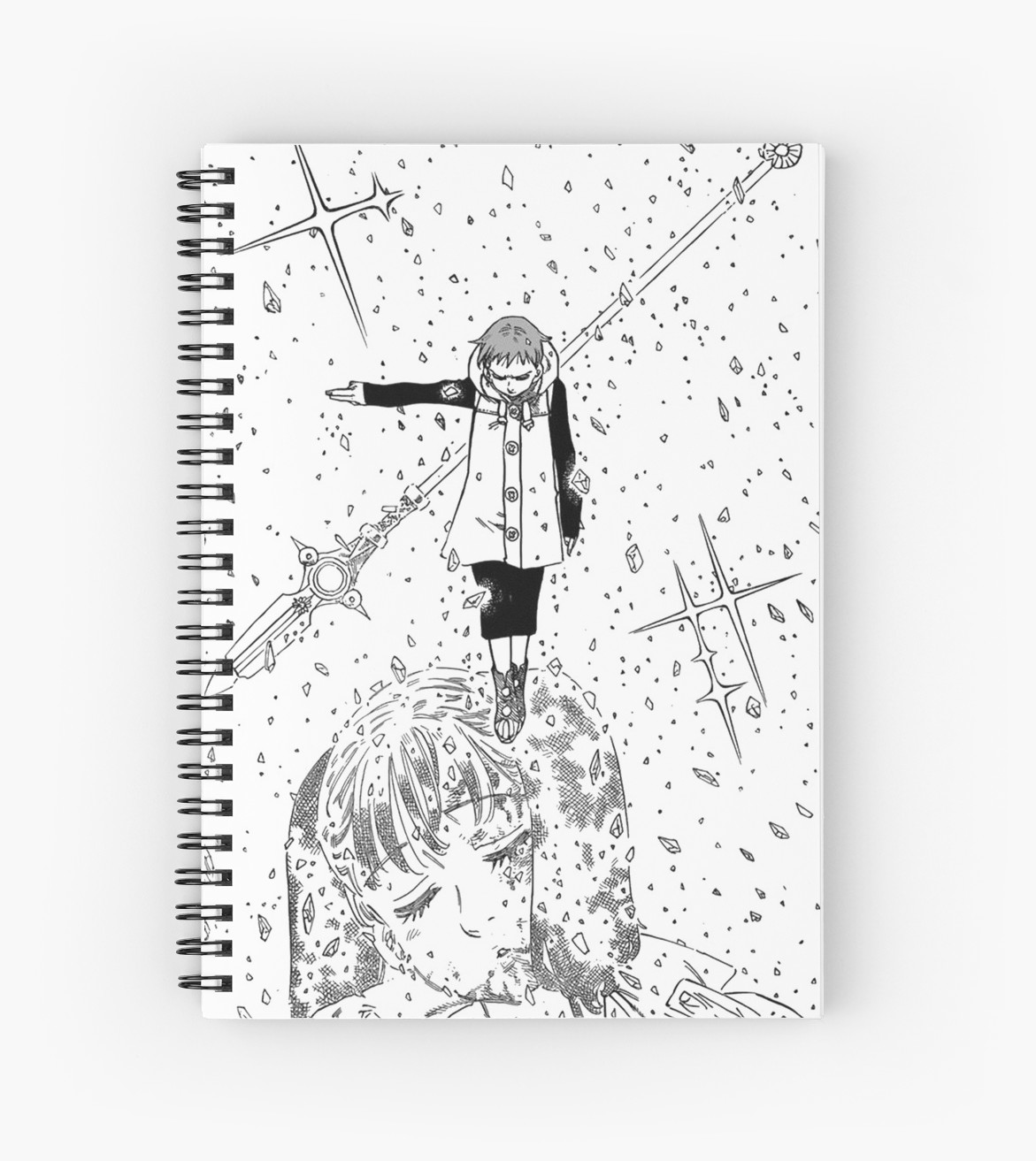 1171x1313 seven deadly sins king and diane spiral notebooks - Seven Deadly Sins Drawings