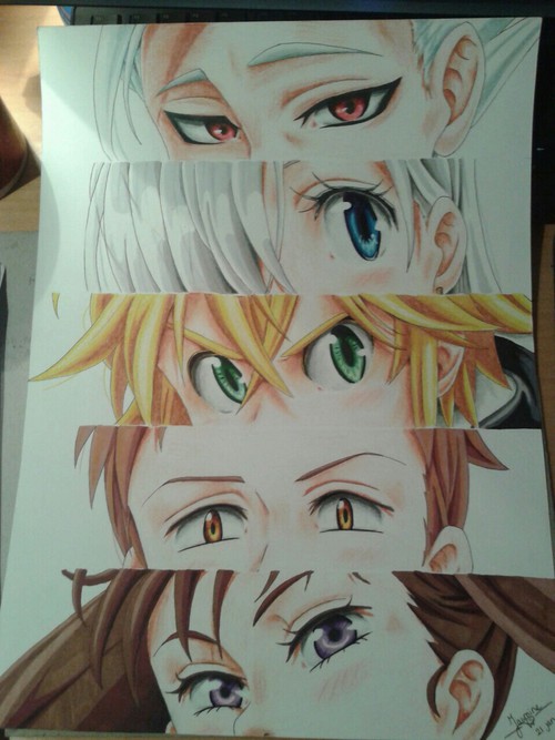 500x667 The Seven Deadly Sins Eyes On We Heart It - Seven Deadly Sins Drawings