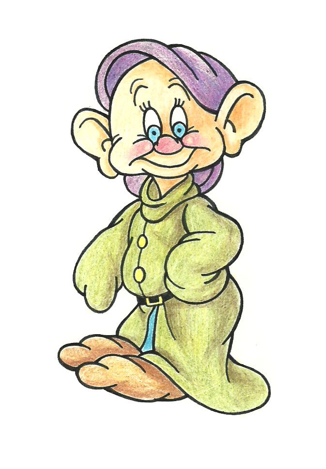 673x967 how to draw dopey from the seven dwarfs drawings comment - Seven Dwarfs Drawing