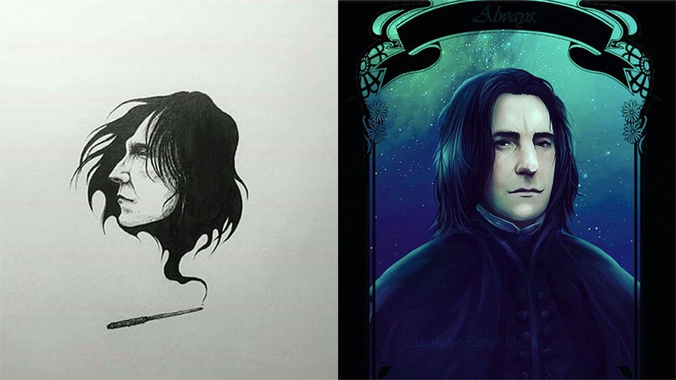 Severus Snape Drawing At Paintingvalley Com Explore Collection