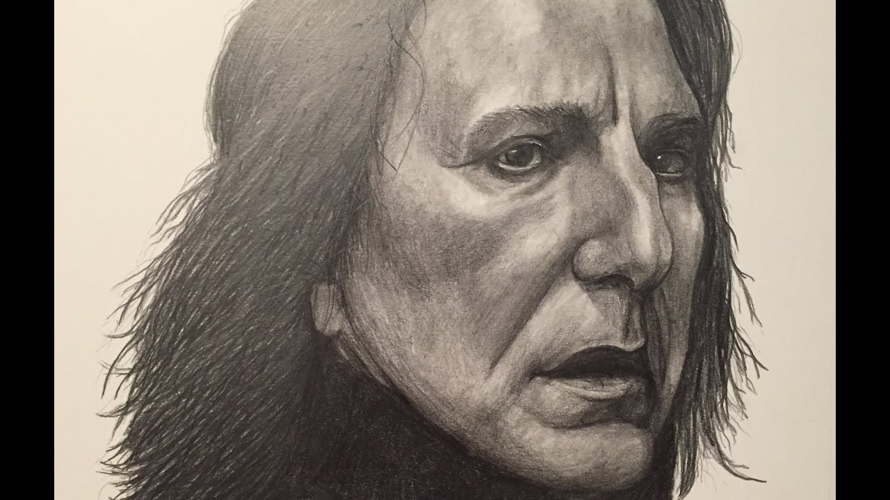 1280x720 Portrait Drawing Of Severus Snape - Severus Snape Drawing