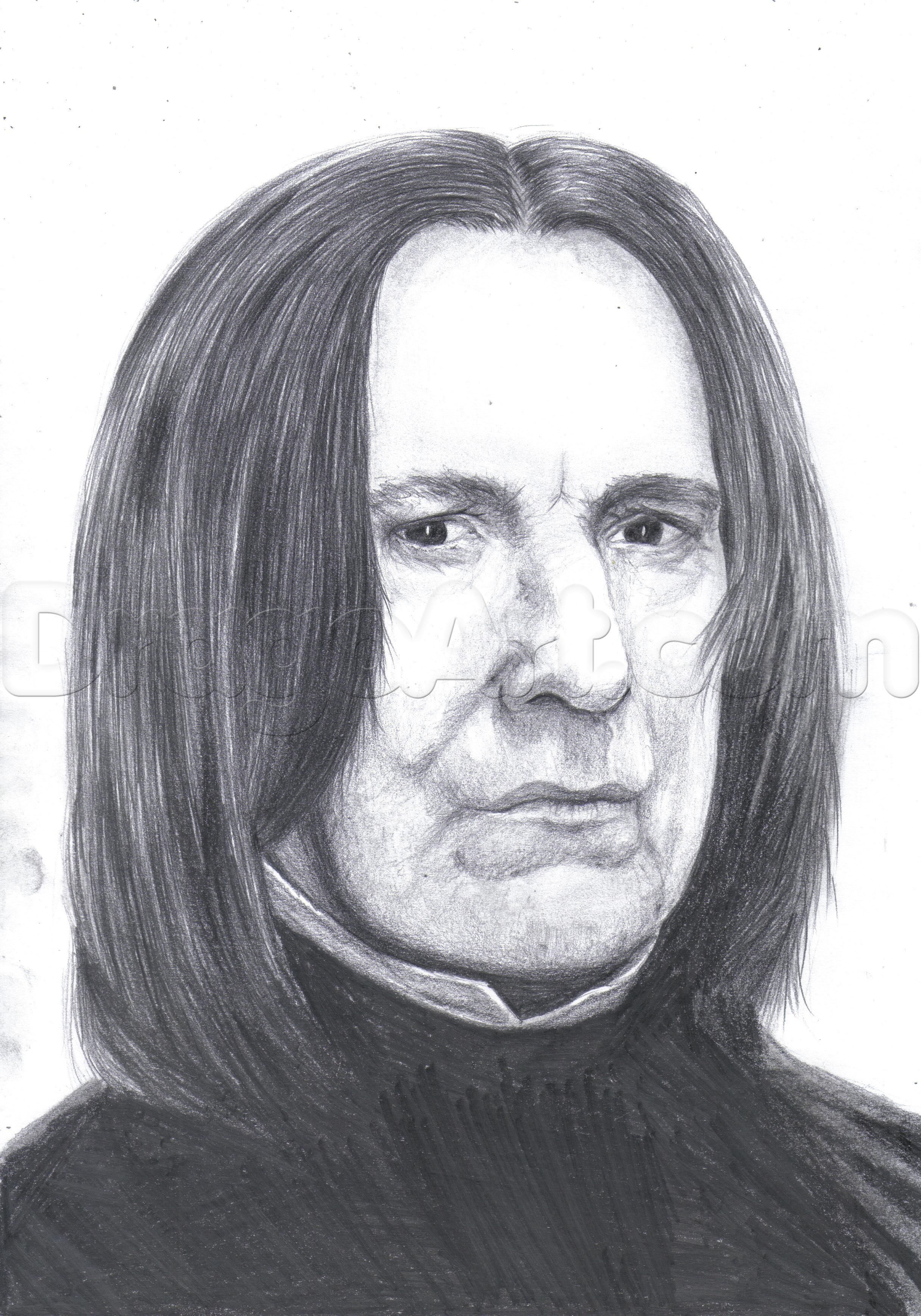 2432x3476 How To Draw Severus Snape Step Drawing Severus Snape - Severus Snape Drawing