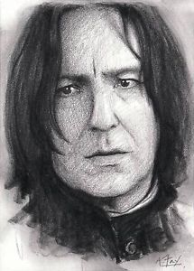215x300 details about severus snape harry potter original hand drawn aceo - Severus Snape Drawing