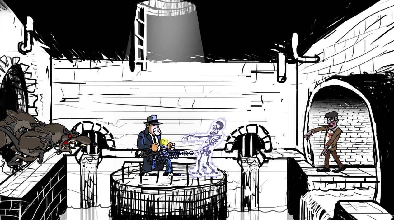 1266x708 new concept art for the sewer level!! - Sewer Drawing