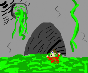 300x250 sad man sitting in the sewer drawing - Sewer Drawing