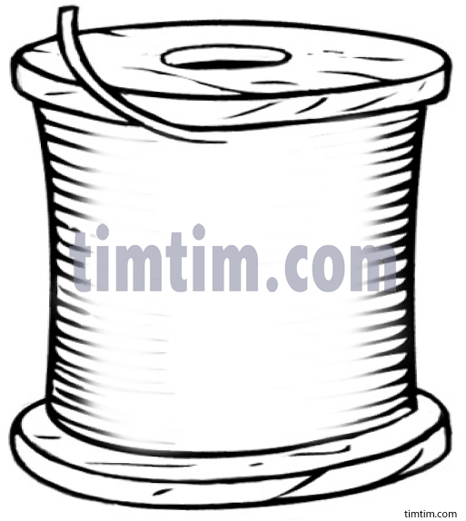 513x574 free drawing of a sewing spool blank from the category hobby - Sewing Drawing
