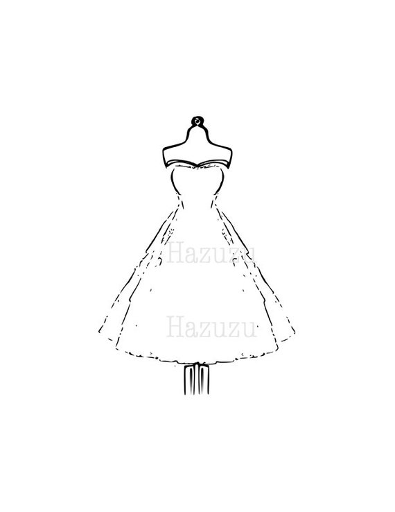 570x738 sewing haute couture gown bridal sew drawing png vintage etsy - Sewing Drawing
