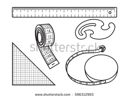 450x344 drawing measuring tools deve drawing - Sewing Drawing