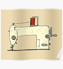 210x230 sewing machine drawing posters redbubble - Sewing Machine Drawing