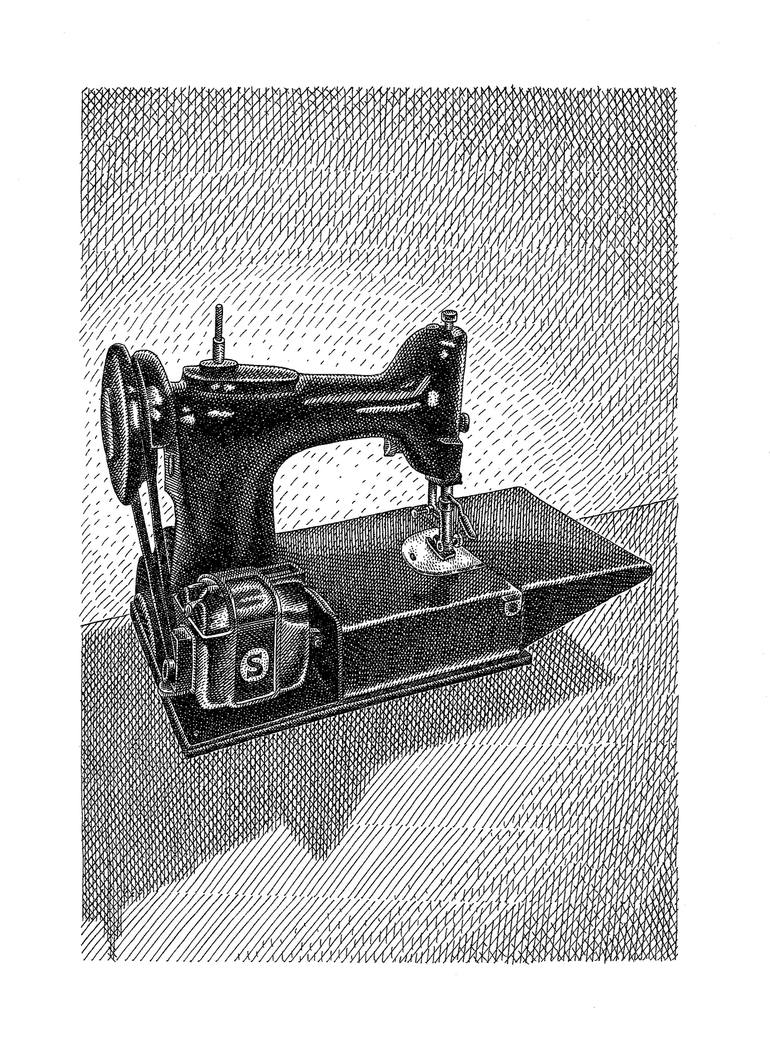 770x1049 singer sewing machine drawing - Sewing Machine Drawing