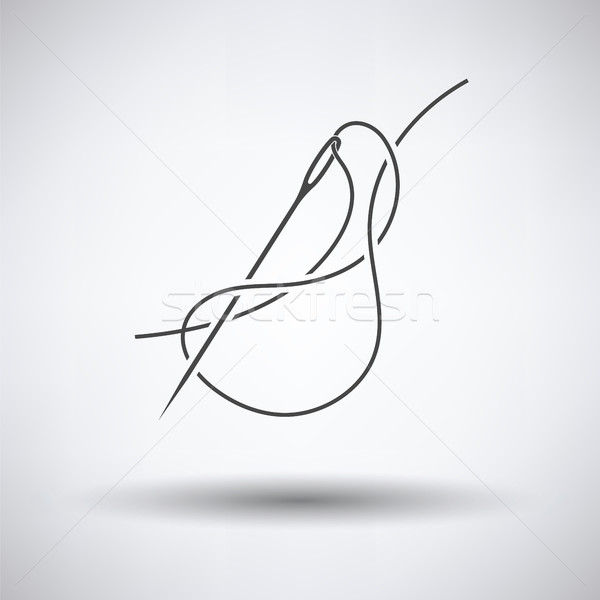 600x600 sewing needle with thread icon vector illustration pavel - Sewing Needle Drawing