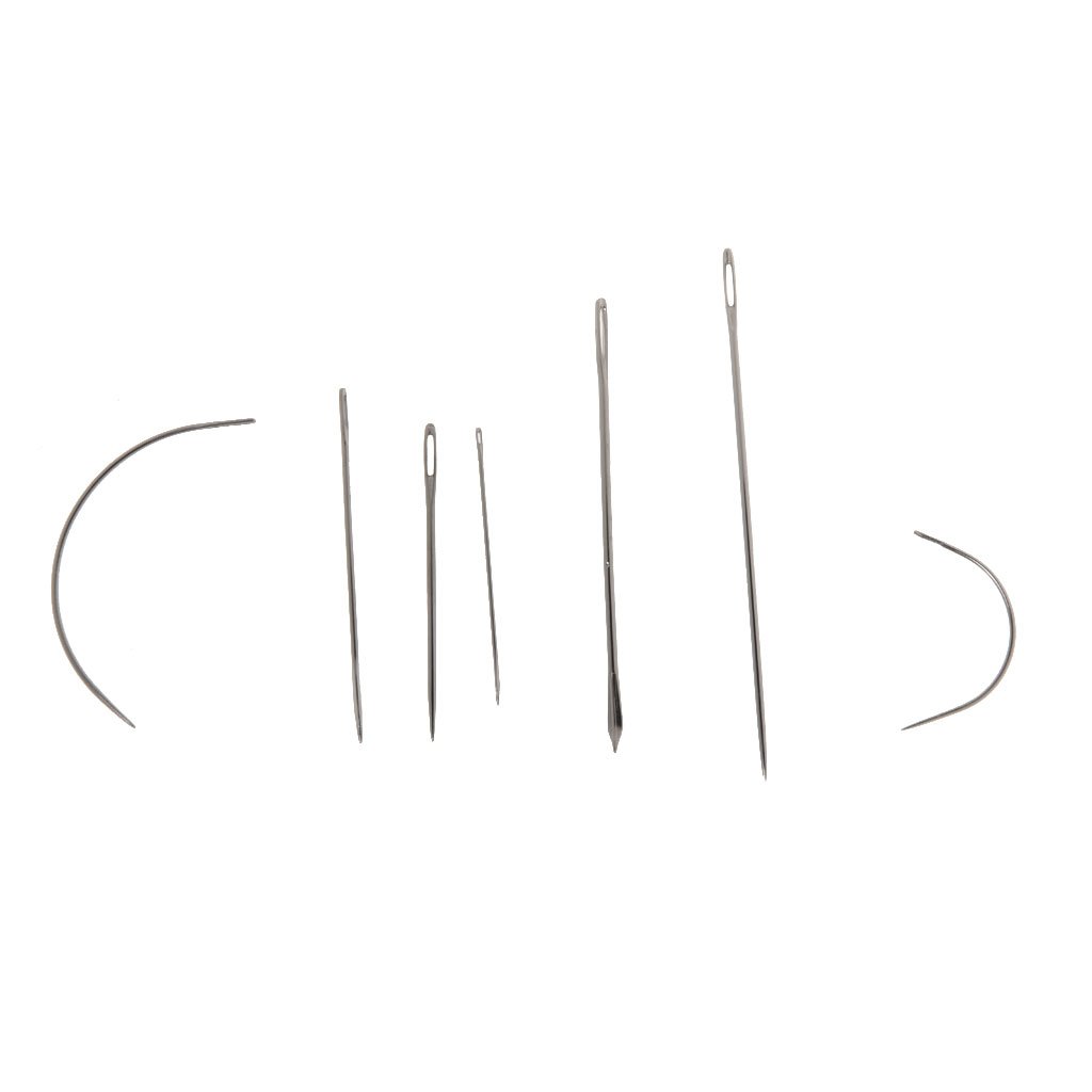 1024x1024 sewing needles repair kit upholstery carpet leather curved - Sewing Needle Drawing