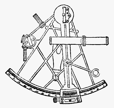 455x430 fileastronomiska instrument, sextant, nordisk familjebok - Sextant Drawing