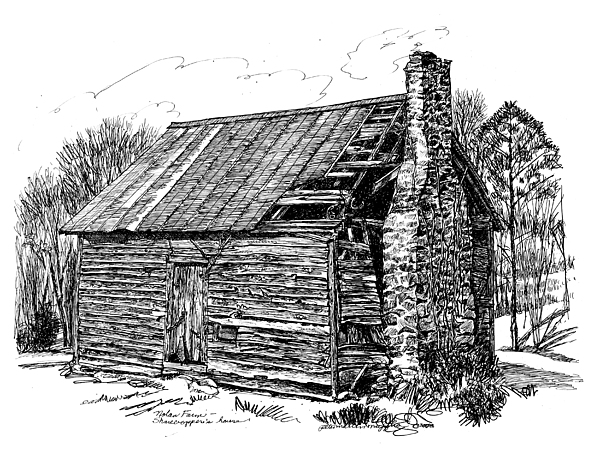 600x469 nolan corners sharecropper's shack drawing - Shack Drawing
