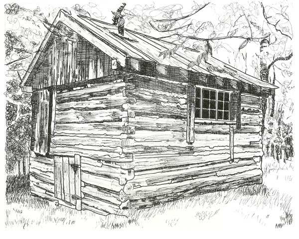 600x480 old shack - Shack Drawing
