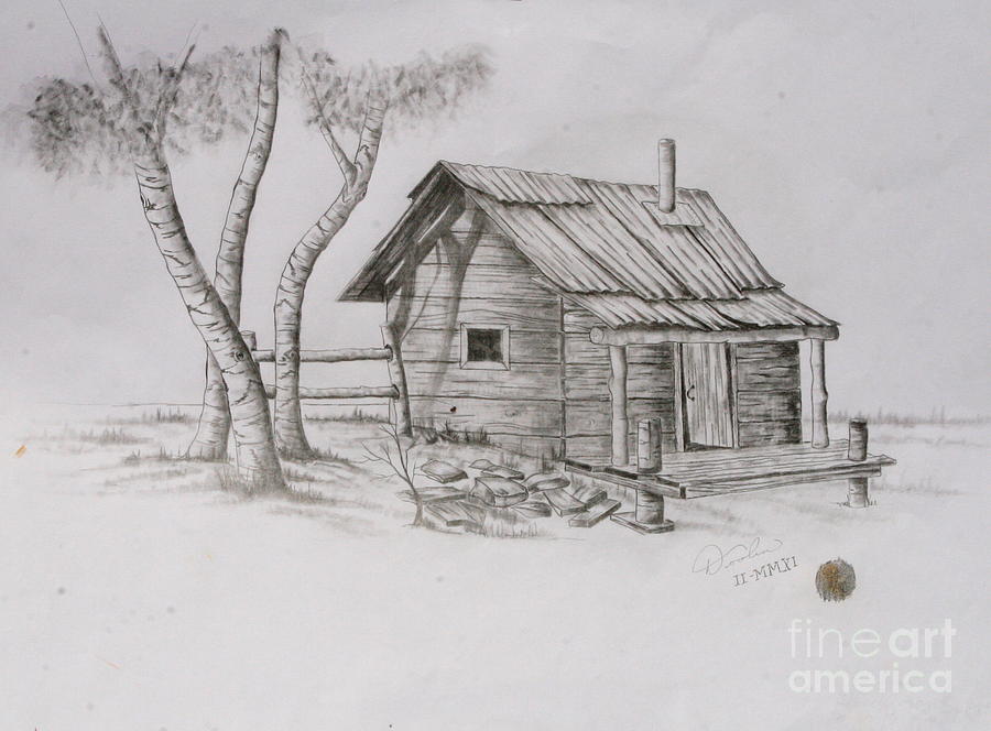 900x664 the line shack drawing - Shack Drawing