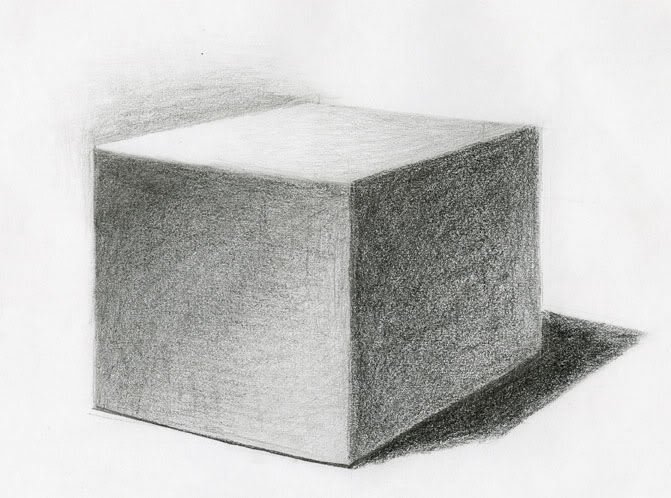 Shaded Cube Drawing at Explore collection of