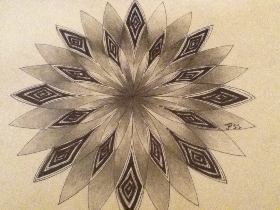 960x720 the dust of everyday life shaded flower style drawing - Shaded Flower Drawing