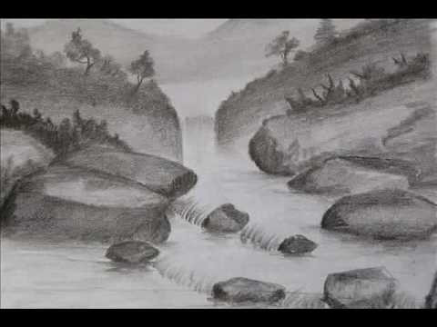 480x360 How To Draw Landscapes With Pencil Step - Shading Drawing Of Scenery