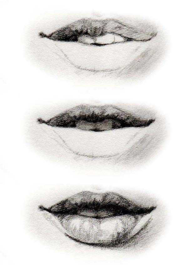 Shading Lips In Drawing at PaintingValley.com | Explore collection of ...