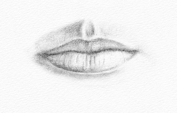 600x386 Pencil Portraits - Shading Lips In Drawing