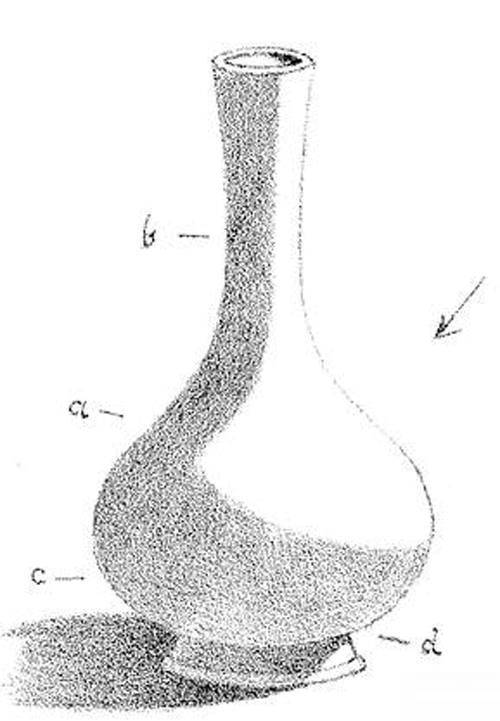 500x721 how to shade vases adding shadows to vases drawing tutorial - Shadow Drawing