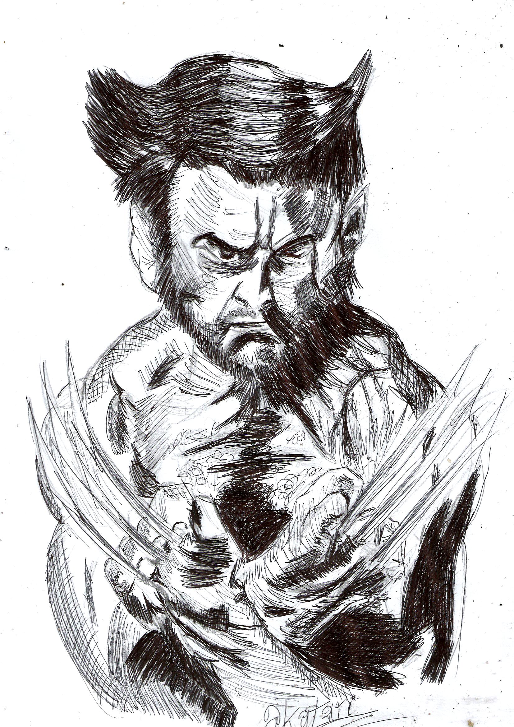 1654x2338 Wolverine - Shadow Drawing