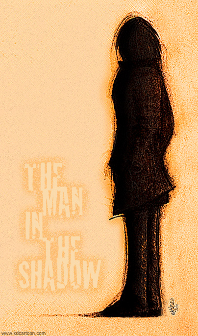 404x686 drawing the man in the shadow khalid al dakheel - Shadow Man Drawing