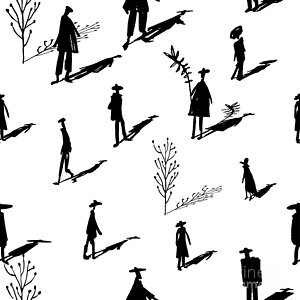 300x300 shadow people art fine art america - Shadow People Drawing