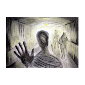 300x300 Shadow People Pastel - Shadow People Drawing